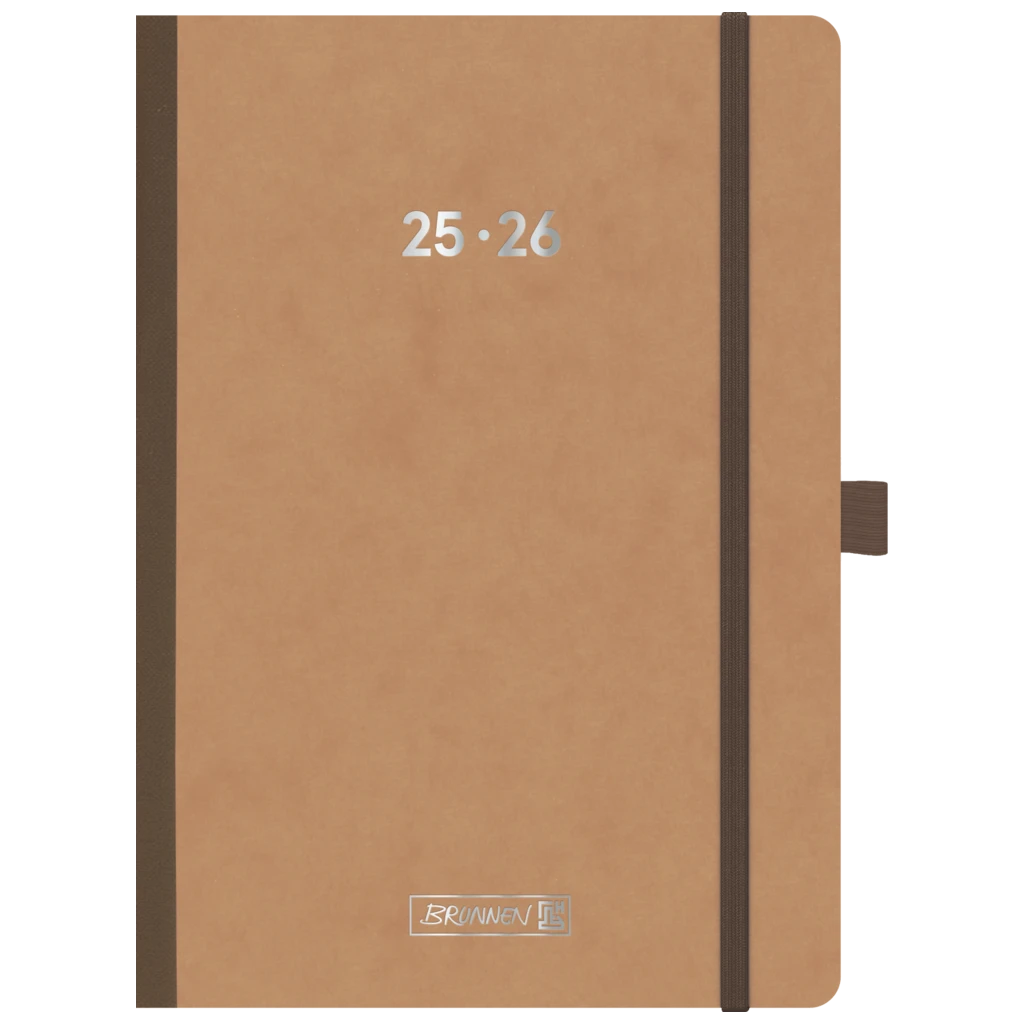 Schülerkalender 2025/2026 FACT!plus | A5, Karton, braun