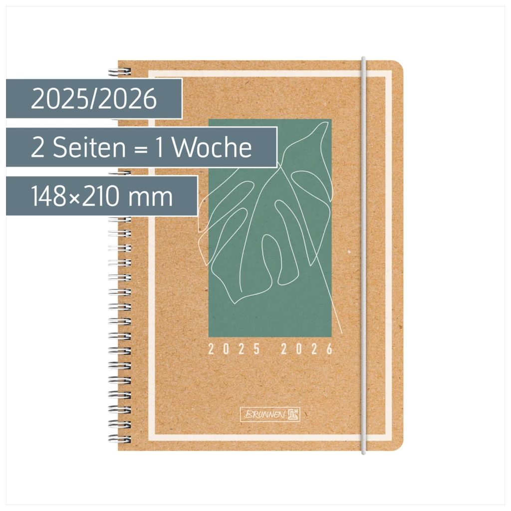 Schülerkalender 2025/2026 „Jungle Leaf“ | A5, Papier