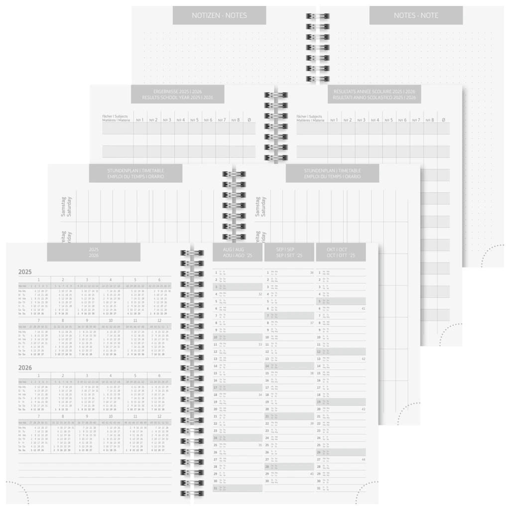 Schülerkalender 2025/2026 „Botanical“ | A5, Karton