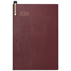 Taschenkalender Mod. 723 2026 | A7, Kunstleder, bordeaux