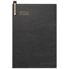 Taschenkalender Mod. 723 2026 | A7, Kunstleder, schwarz