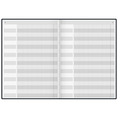 Buchkalender TimeCenter Mod. 724 '24 | A4, Kunststoff, schwarz