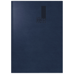 Buchkalender TimeCenter Mod. 725 2025 | A5, Kunstleder, dunkelblau
