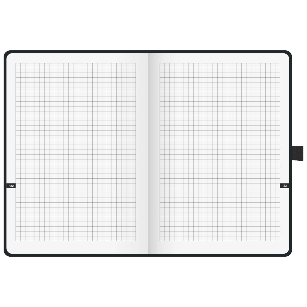 Buchkalender Kompagnon TimeCenter Mod. 725 2027 | A5, Kunststoff, schwarz