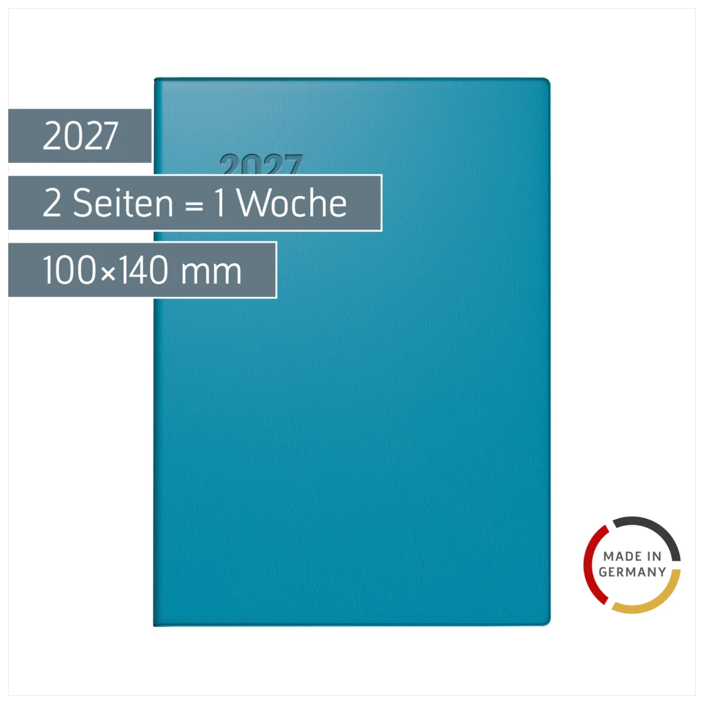 Taschenkalender Mod. 731 2027 | A6, Kunststoff, petrol
