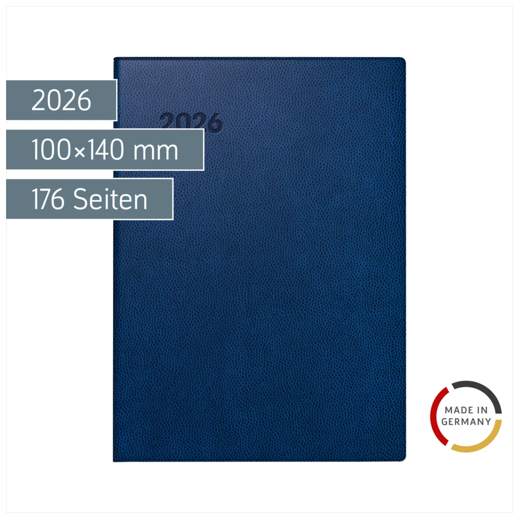 Taschenkalender Mod. 731 2026 | A6, Kunststoff, dunkelblau