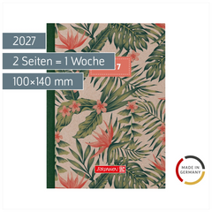 Taschenkalender Design Line Mod. 731 2027 „Tropical“ | A6, Karton