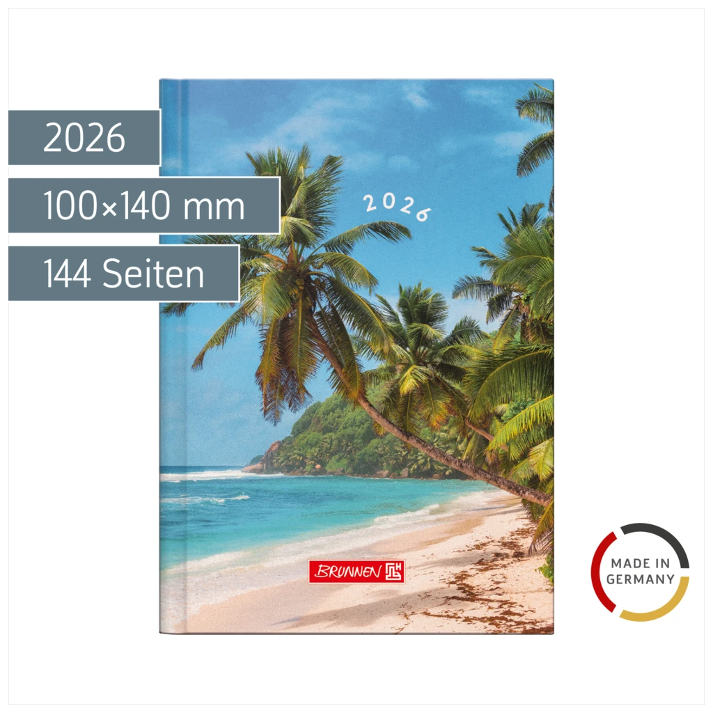 Taschenkalender Mod. 731 2026 „Beach“ | A6, Papier
