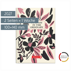 Taschenkalender Design Line Mod. 731 2027 „Bloom“ | A6, Papier