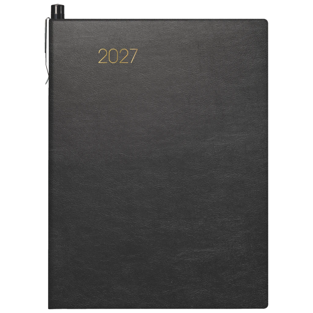 Taschenkalender Mod. 731 2027 | A6, Kunstleder, schwarz
