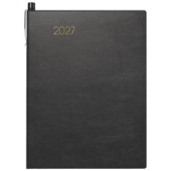 Taschenkalender Mod. 731 2027 | A6, Kunstleder, schwarz
