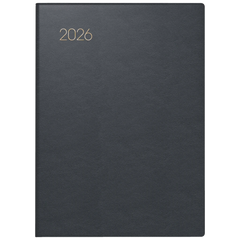 Taschenkalender Mod. 731 2026 | A6, Leder, schwarz