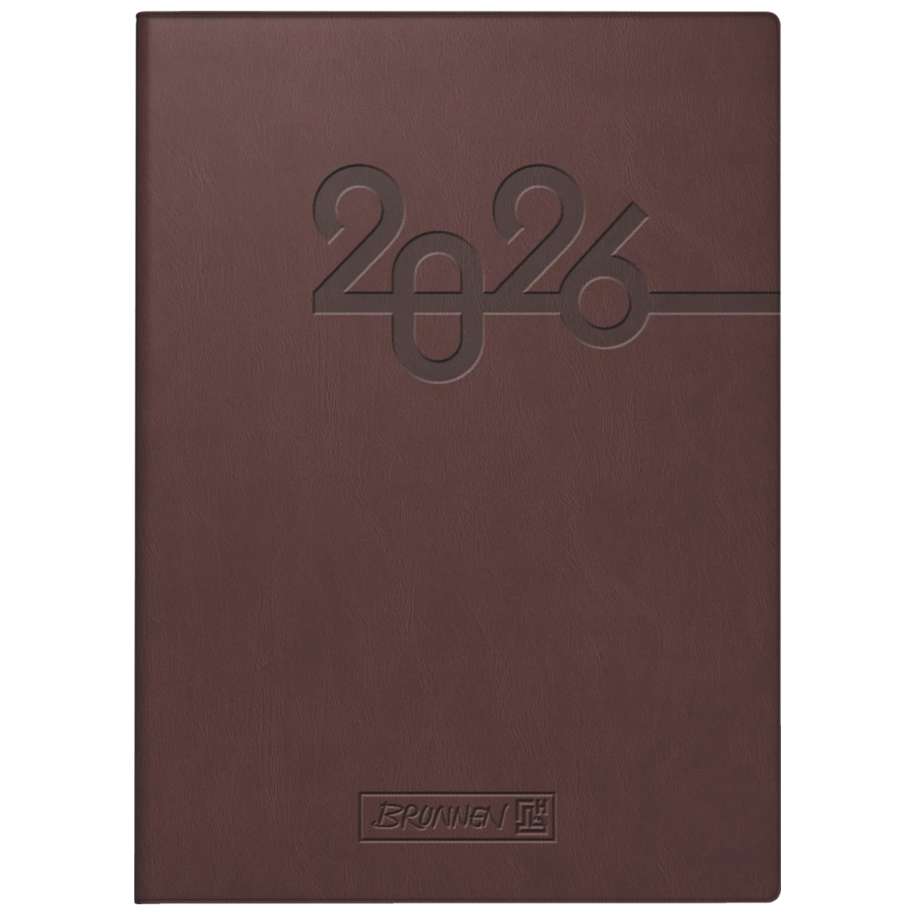 Taschenkalender Mod. 731 2026 | A6, Kunstleder, braun