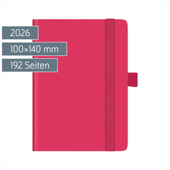 Taschenkalender Kompagnon Mod. 732 66 2026 | A6, Kunststoff, pink