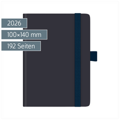 Taschenkalender Kompagnon Mod. 732 66 2026 | A6, Kunststoff, dunkelblau
