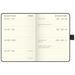 Taschenkalender Kompagnon Mod. 732 66 2026 | A6, Kunststoff, braun