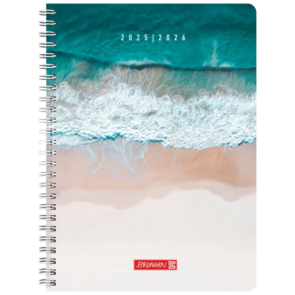 Schülerkalender Style 2025/2026 „Beach Waves“ | A5, Kunststoff