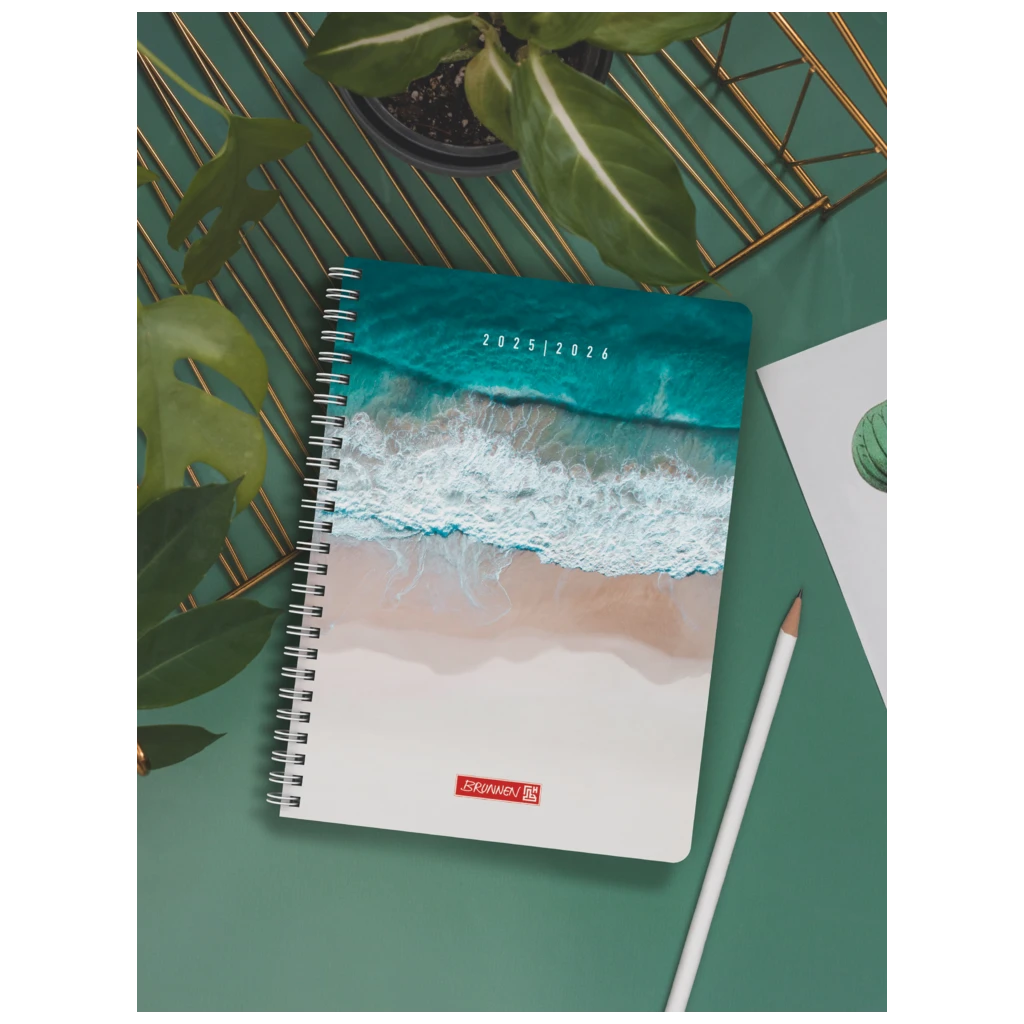 Schülerkalender Style 2025/2026 „Beach Waves“ | A5, Kunststoff