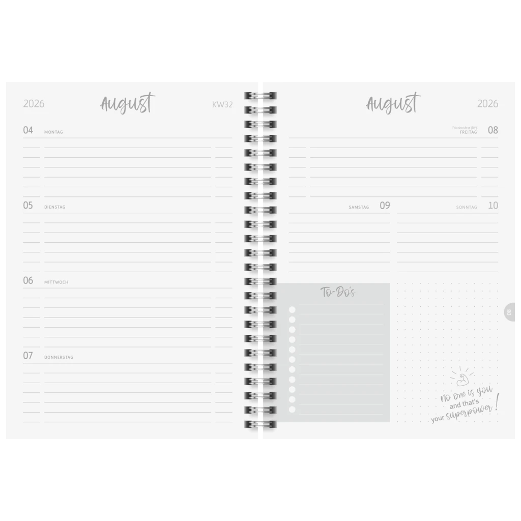 Schülerkalender Style 2026/2027 „Balance“ | A5, Kunststoff