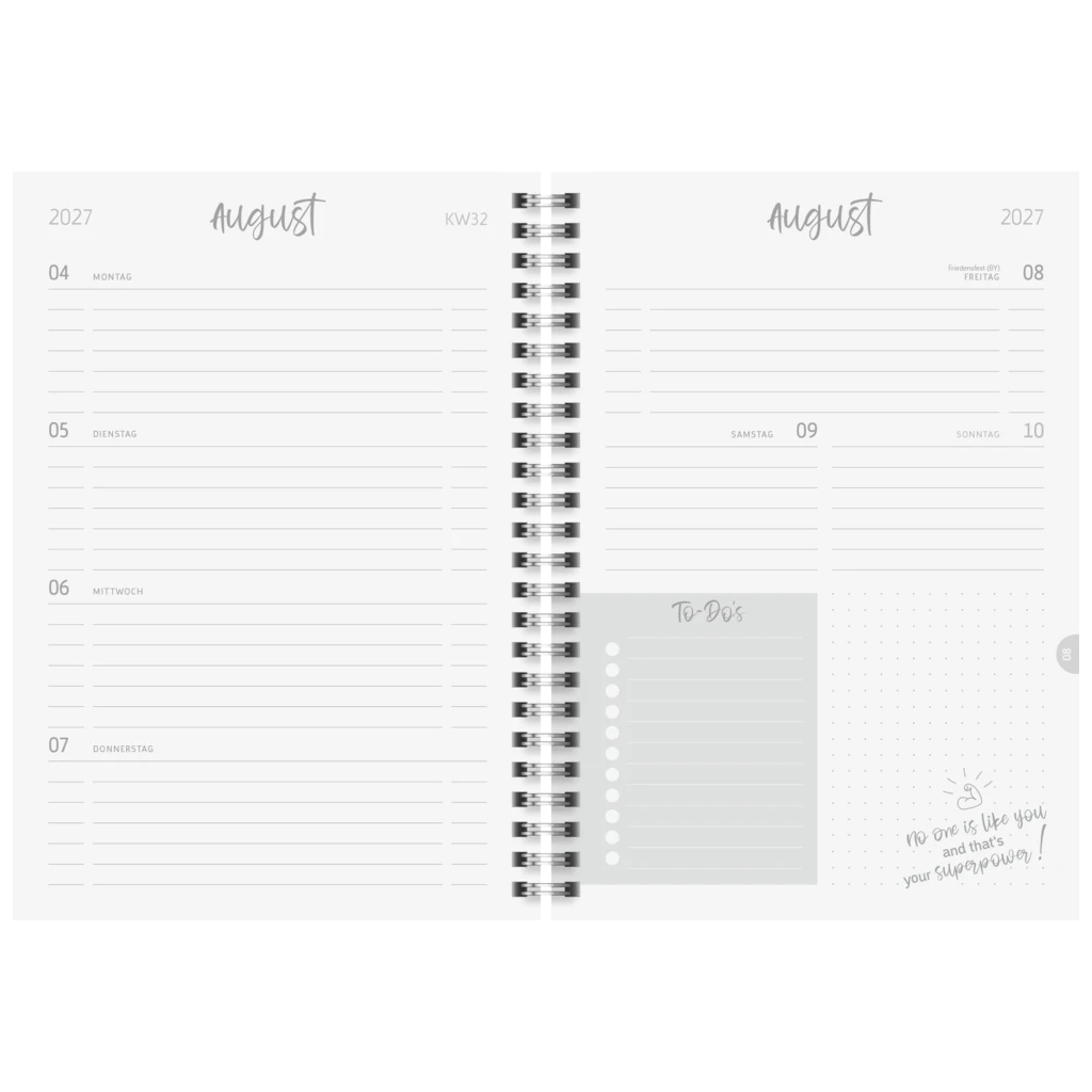 Schülerkalender Style 2027/2028 „Leo“ | A5, Kunststoff
