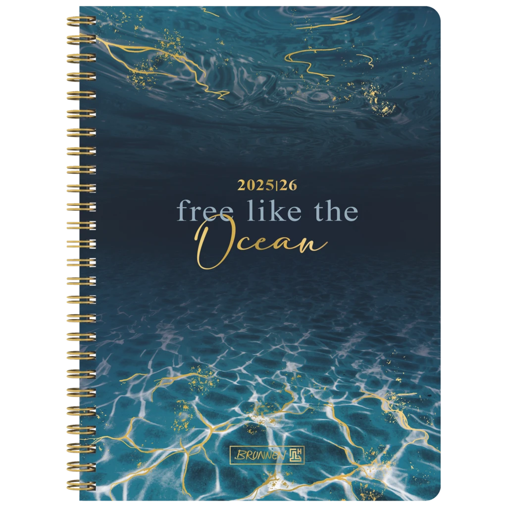Schülerkalender Style 2025/2026 „Ocean“ | A5, Kunststoff