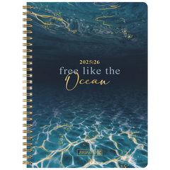 Schülerkalender Style 2025/2026 „Ocean“ | A5, Kunststoff