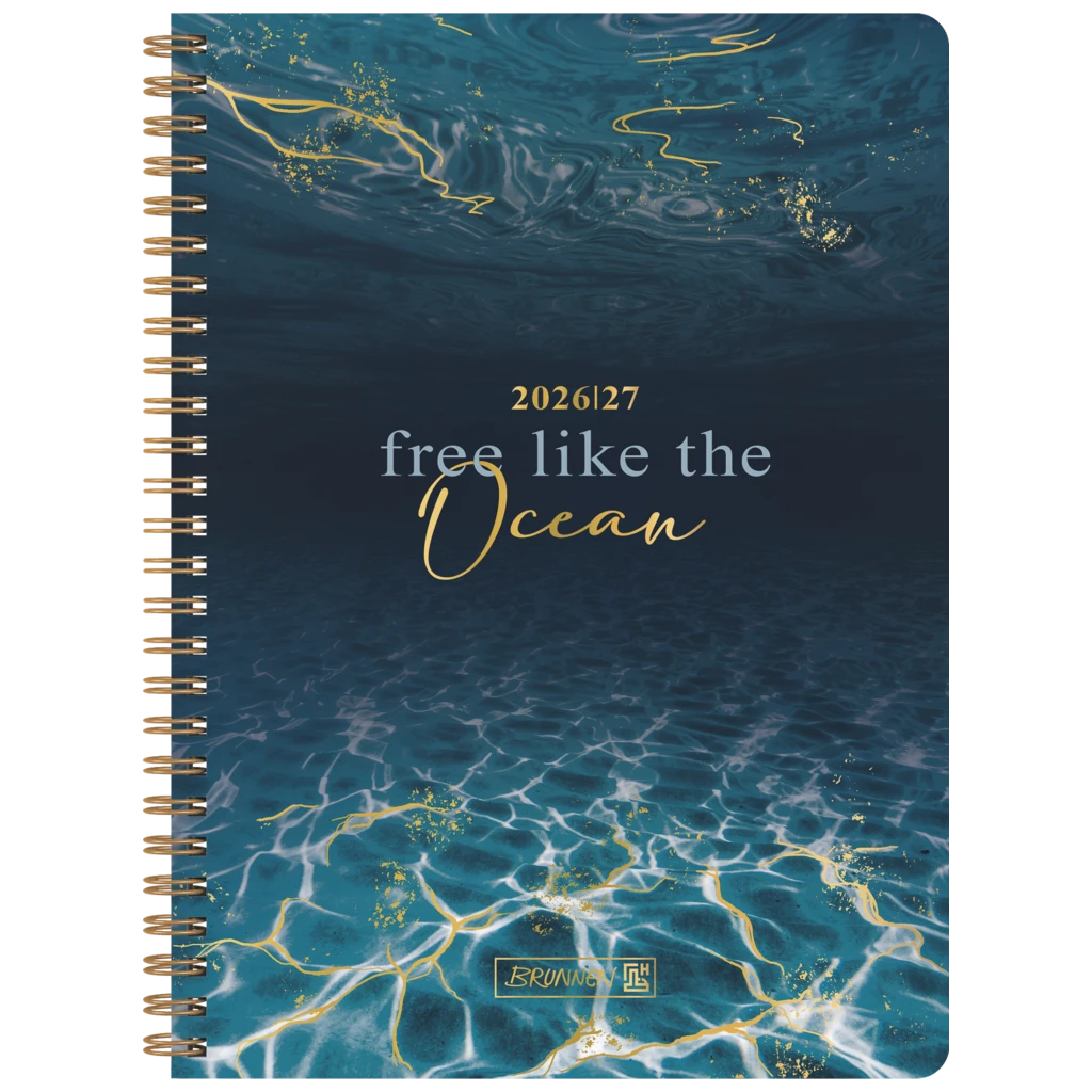 Schülerkalender Style 2026/2027 „Ocean“ | A5, Kunststoff