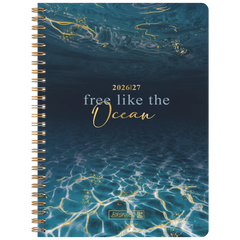 Schülerkalender Style 2026/2027 „Ocean“ | A5, Kunststoff