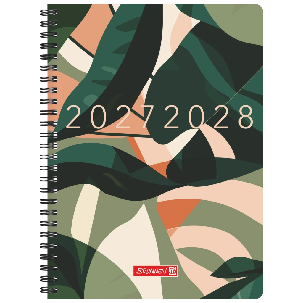 Schülerkalender Style 2027/2028 „Leaves“ | A5, Kunststoff
