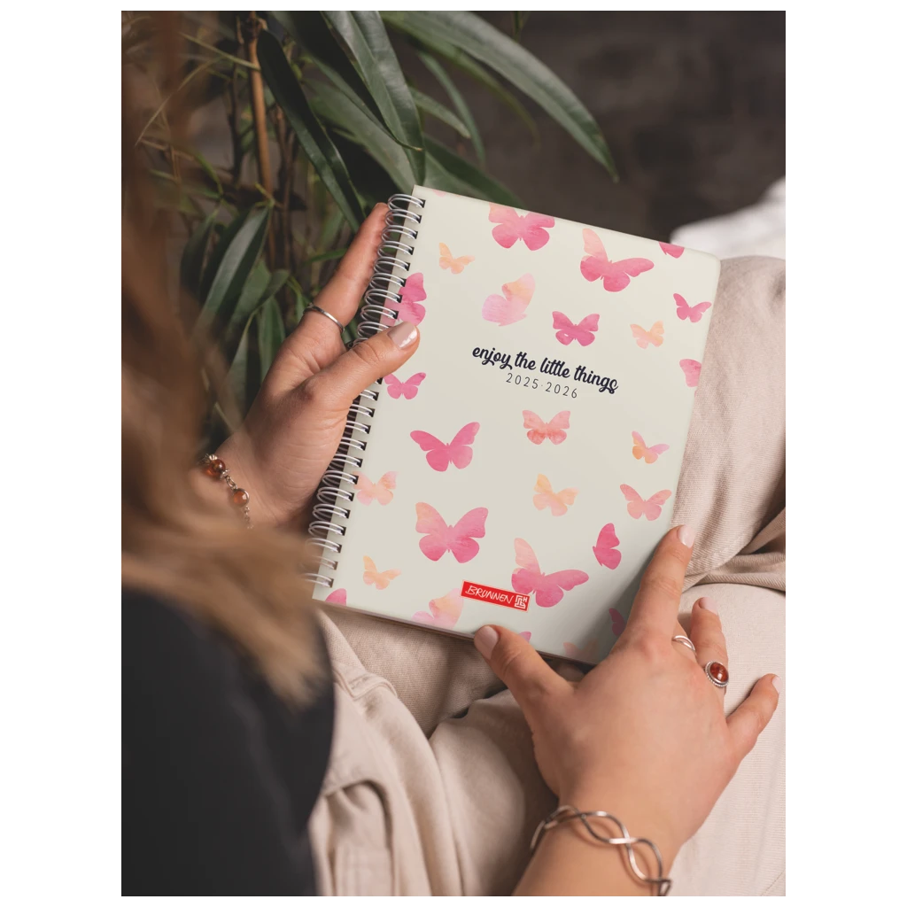 Schülerkalender Style 2025/2026 „Butterfly“ | A5, Kunststoff