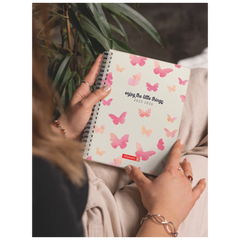 Schülerkalender Style 2025/2026 „Butterfly“ | A5, Kunststoff
