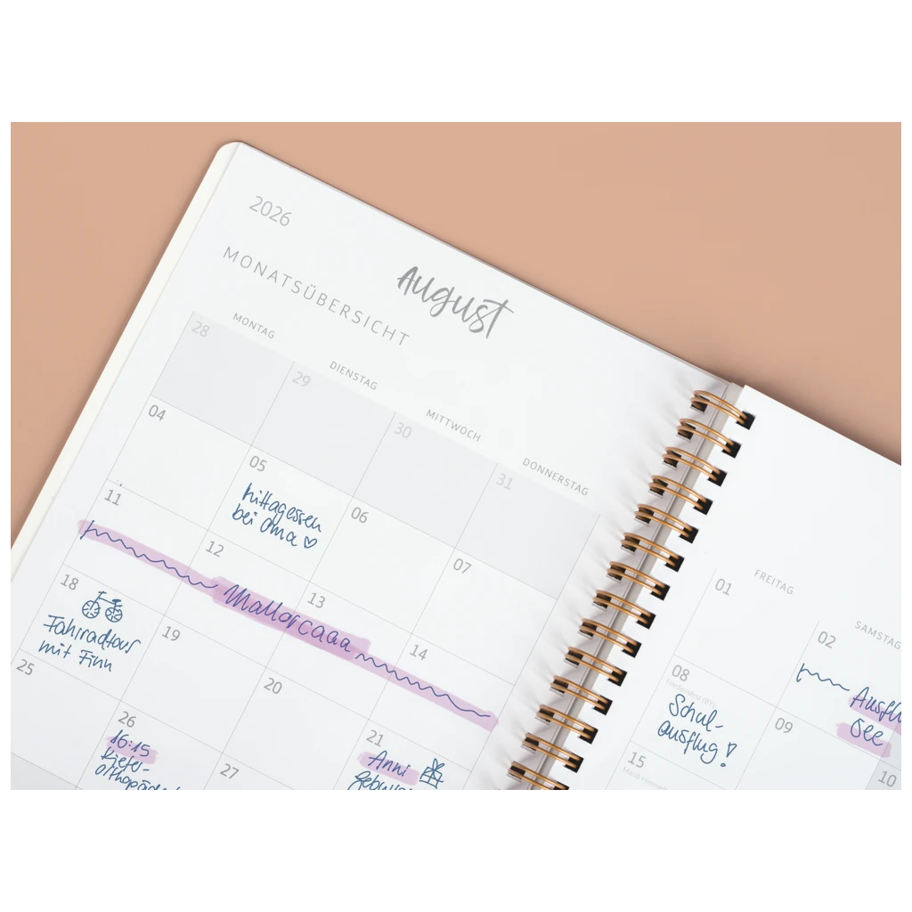 Schülerkalender Style 2026/2027 „Harmony“ | A5, Kunststoff