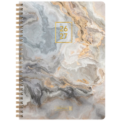 Schülerkalender Style 2026/2027 „Pastel Marble“ | A5, Kunststoff