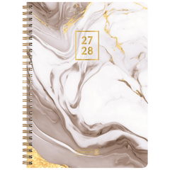 Schülerkalender Style 2027/2028 „Pastel Marble“ | A5, Kunststoff