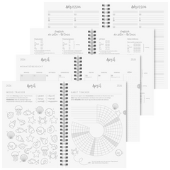 Schülerkalender Style 2025/2026 „Clouds“ | A5, Kunststoff