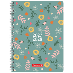 Schülerkalender Style 2027/2028 „Flower World“ | A5, Kunststoff