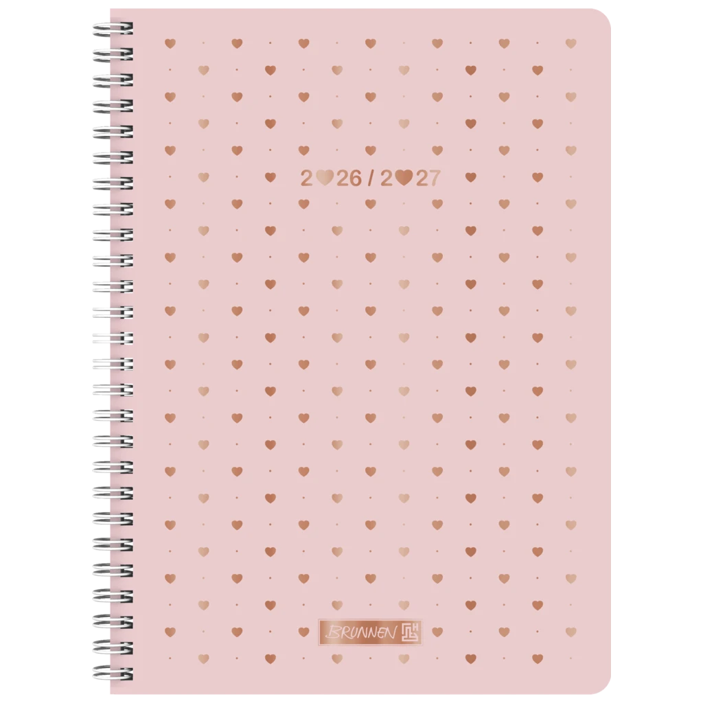 Schülerkalender Style 2026/2027 „Pretty Pink“ | A5, Kunststoff