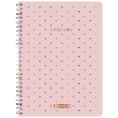 Schülerkalender Style 2026/2027 „Pretty Pink“ | A5, Kunststoff