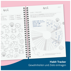 Schülerkalender Style 2026/2027 „Pretty Pink“ | A5, Kunststoff