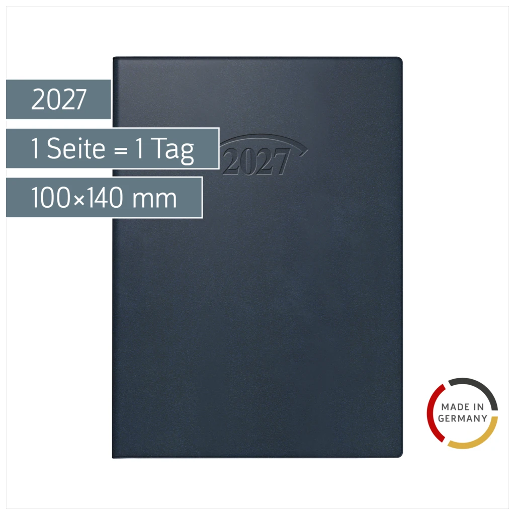 Taschenkalender Mod. 736 2027 | A6, Kunststoff, dunkelblau