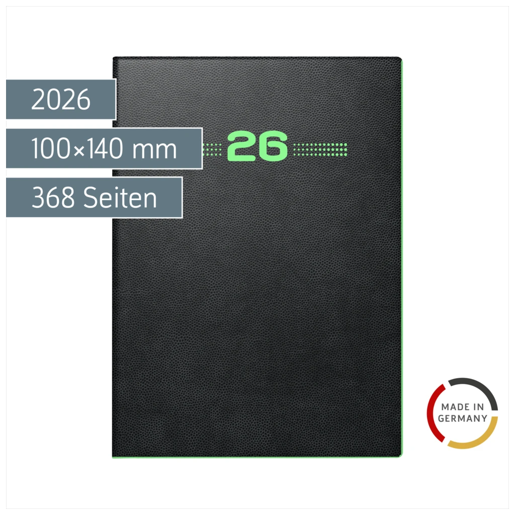 Taschenkalender Mod. 736 2026 „NEON“ | A6, Kunststoff