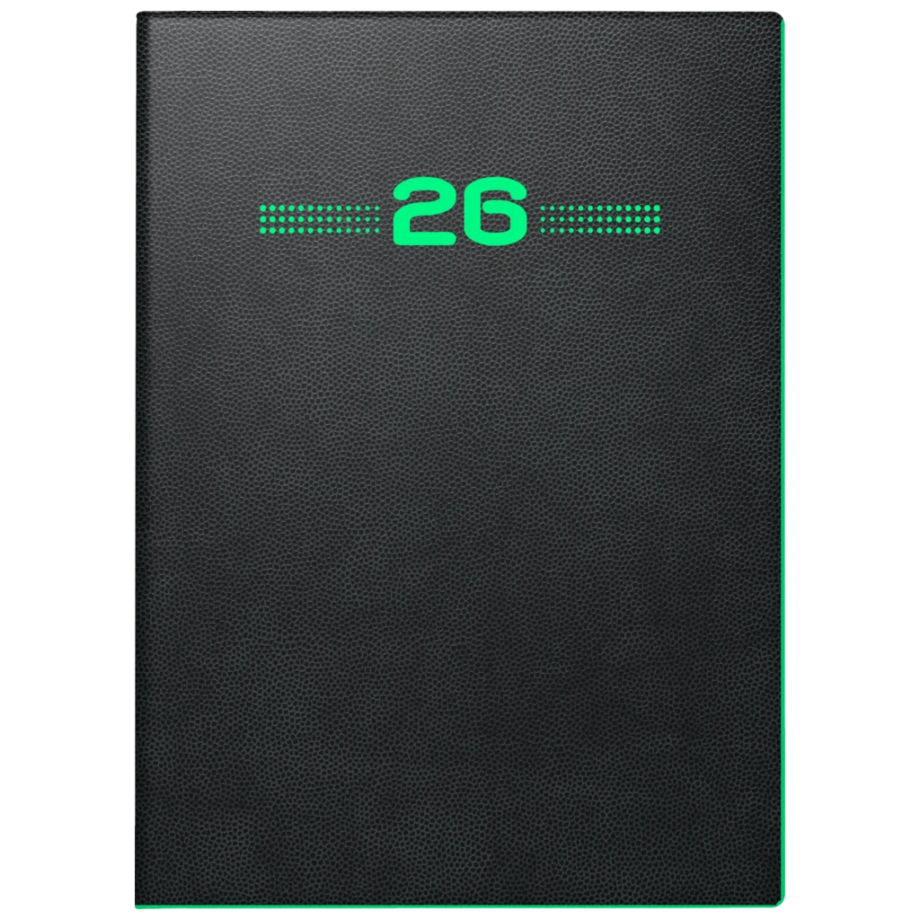 Taschenkalender Mod. 736 2026 „NEON“ | A6, Kunststoff