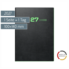 Taschenkalender Mod. 736 2027 „Neon“ | A6, Kunststoff