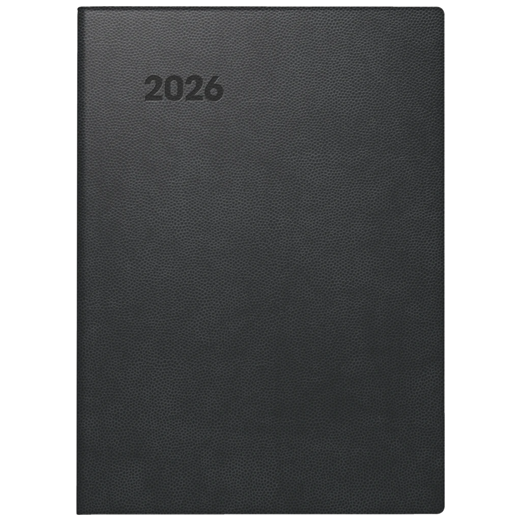 Taschenkalender Mod. 736 90 2026 | A6, Kunststoff, schwarz