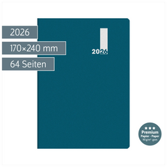 Buchkalender Premium Mod. 739 2026 „SlimLine“ | 170×240 mm, Kunststoff