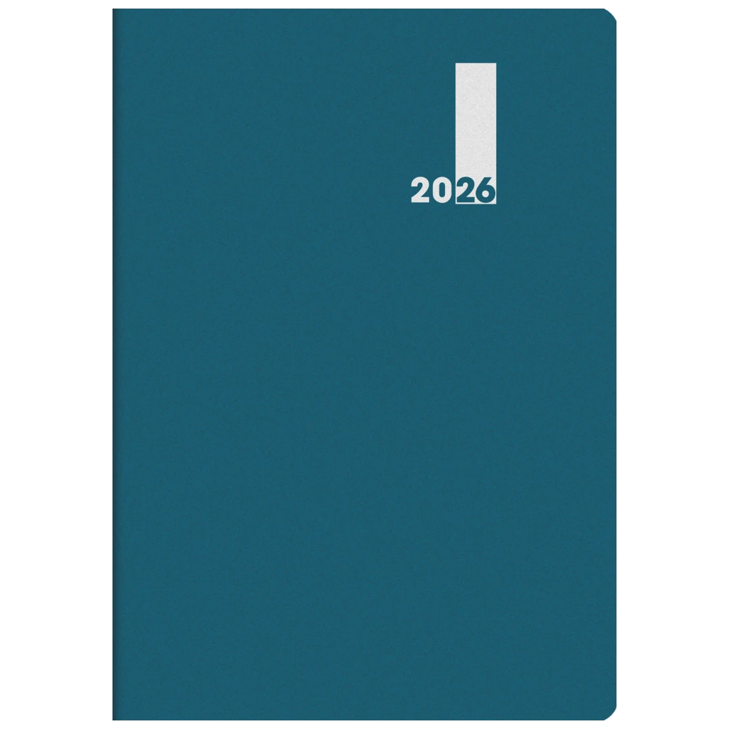 Buchkalender Premium Mod. 739 2026 „SlimLine“ | 170×240 mm, Kunststoff