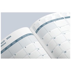 Buchkalender Premium Mod. 739 2026 „SlimLine“ | 170×240 mm, Kunststoff