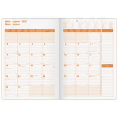 Buchkalender Premium Mod. 739 2027 „SlimLine“ | 170×240 mm, Kunststoff