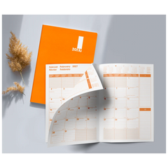 Buchkalender Premium Mod. 739 2027 „SlimLine“ | 170×240 mm, Kunststoff