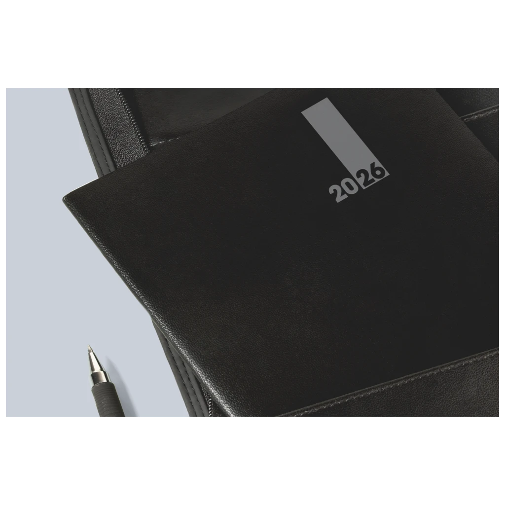 Buchkalender Premium Mod. 739 2026 „SlimLine“ | 170×240 mm, Kunststoff